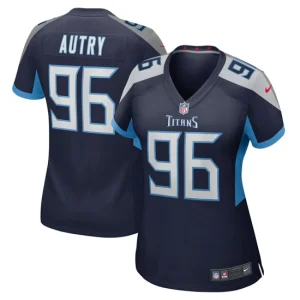 Womens Tennessee Titans Denico Autry Nike Navy Game Jersey