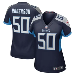 Womens Tennessee Titans Derick Roberson Nike Navy Game Jersey