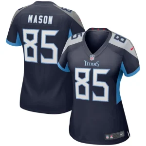 Womens Tennessee Titans Derrick Mason Nike Navy Game Retired Player Jersey