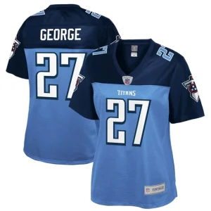 Womens Tennessee Titans Eddie George NFL Pro Line Navy Retired Player Jersey