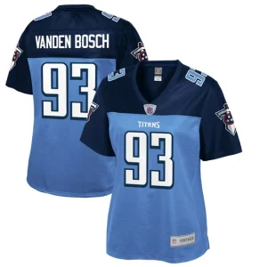 Womens Tennessee Titans Kyle Vanden Bosch NFL Pro Line Navy Retired Player Jersey