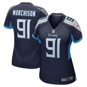 Womens Tennessee Titans Larrell Murchison Nike Navy Game Jersey