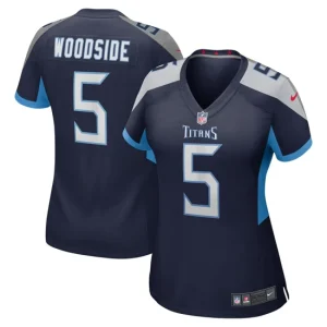 Womens Tennessee Titans Logan Woodside Nike Navy Game Jersey