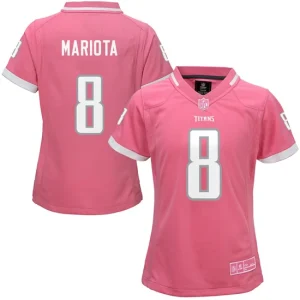 Womens Tennessee Titans Marcus Mariota Pink Bubble Gum Jersey