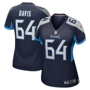 Womens Tennessee Titans Nate Davis Nike Navy Game Jersey