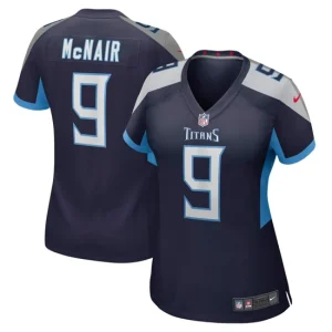 Womens Tennessee Titans Steve McNair Nike Navy Game Retired Player Jersey