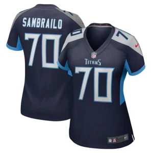 Womens Tennessee Titans Ty Sambrailo Nike Navy Game Jersey