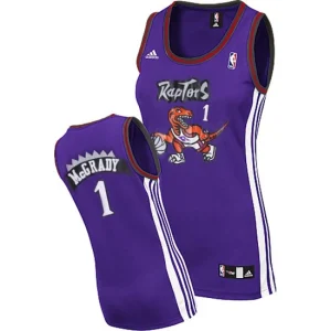 Womens Toronto Raptors 1 Tracy McGrady Purple Jersey