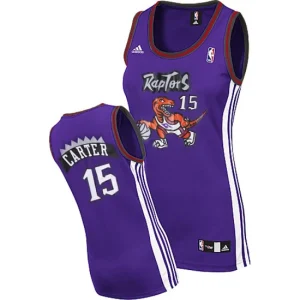 Womens Toronto Raptors 15 Vince Carter Purple Jersey