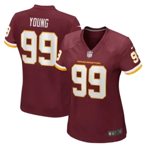 Womens Washington Football Team Chase Young Nike Burgundy Game Jersey