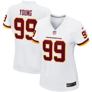 Womens Washington Football Team Chase Young Nike White Game Player Jersey