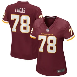 Womens Washington Football Team Cornelius Lucas Nike Burgundy Game Player Jersey