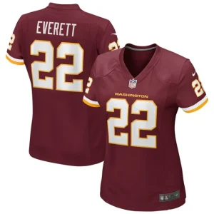 Womens Washington Football Team Deshazor Everett Nike Burgundy Game Player Jersey