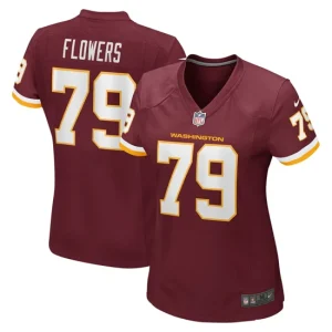 Womens Washington Football Team Ereck Flowers Nike Burgundy Game Jersey