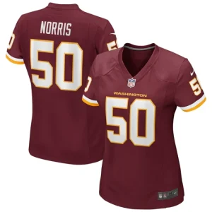 Womens Washington Football Team Jared Norris Nike Burgundy Game Player Jersey