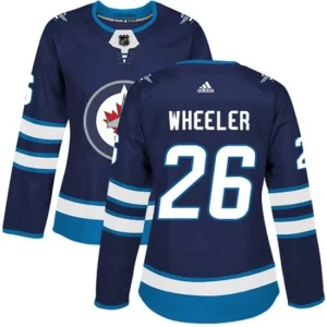 Womens Winnipeg Jets Blake Wheeler 26 Navy Authentic