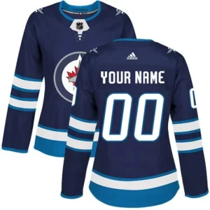 Womens Winnipeg Jets Custom Navy Authentic