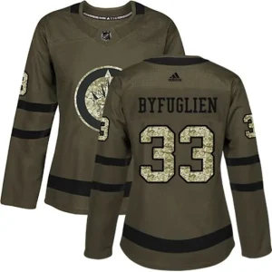 Womens Winnipeg Jets Dustin Byfuglien 33 Camo Green Authentic