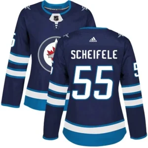 Womens Winnipeg Jets Mark Scheifele 55 Navy Authentic