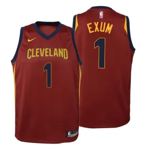 Youth 2019-20 Cleveland Cavaliers 1 Dante Exum Icon Maroon Swingman Jersey