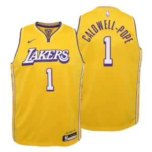 Youth 2019-20 Los Angeles Lakers 1 Kentavious Caldwell-Pope City Gold Swingman Jersey