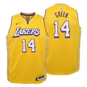 Youth 2019-20 Los Angeles Lakers 14 Danny Green City Gold Swingman Jersey