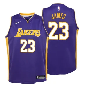 Youth 2019-20 Los Angeles Lakers 6 Lebron James Statement Purple Swingman Jersey