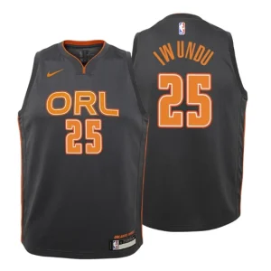 Youth 2019-20 Orlando Magic 25 Wes Iwundu City Black Swingman Jersey