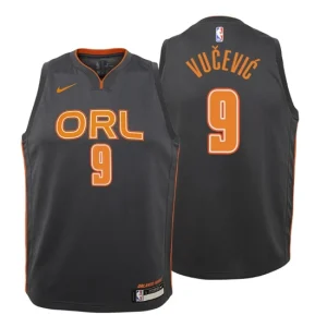 Youth 2019-20 Orlando Magic 9 Nikola Vucevic City Black Swingman Jersey