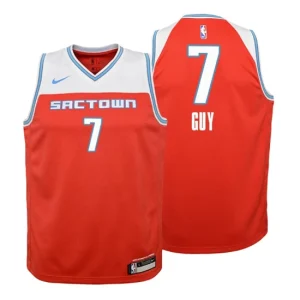 Youth 2019-20 Sacramento Kings 7 Kyle Guy City Red Swingman Jersey