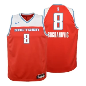 Youth 2019-20 Sacramento Kings 8 Bogdan Bogdanovic City Red Swingman Jersey