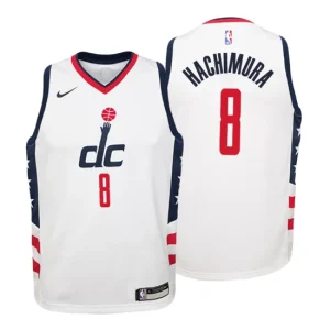 Youth 2019-20 Washington Wizards 8 Rui Hachimura City White Swingman Jersey