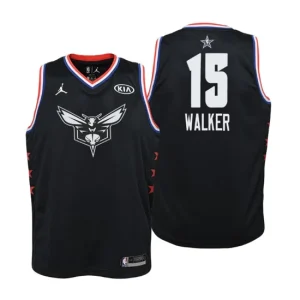 Youth 2019 NBA All-Star Game Charlotte Hornets 15 Kemba Walker Black Swingman Jersey