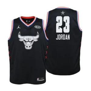 Youth 2019 NBA All-Star Game Chicago Bulls 23 Michael Jordan Black Swingman Jersey