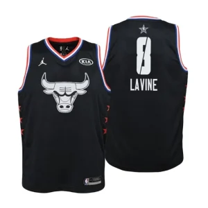 Youth 2019 NBA All-Star Game Chicago Bulls 8 Zach LaVine Black Swingman Jersey