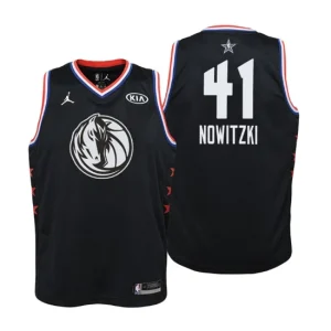 Youth 2019 NBA All-Star Game Dallas Mavericks 41 Dirk Nowitzki Black Swingman Jersey