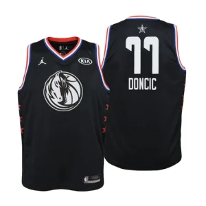 Youth 2019 NBA All-Star Game Dallas Mavericks 77 Luka Doncic Black Swingman Jersey