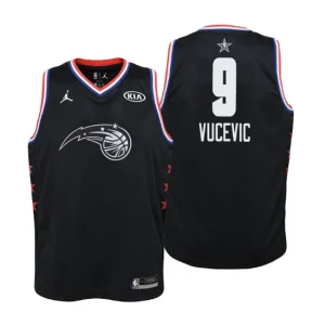 Youth 2019 NBA All-Star Game Orlando Magic 9 Nikola Vucevic Black Swingman Jersey