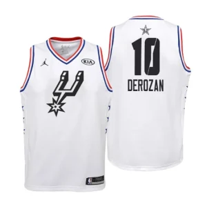 Youth 2019 NBA All-Star Game San Antonio Spurs 10 DeMar DeRozan White Swingman Jersey