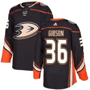 Youth Anaheim Ducks John Gibson 36 Black Authentic