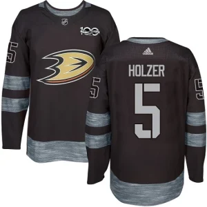 Youth Anaheim Ducks Korbinian Holzer 5 1917-2017 Black 100th Anniversary