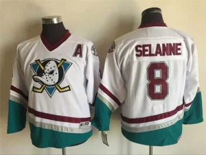 Youth Anaheim Ducks Retro Selanne 8 White