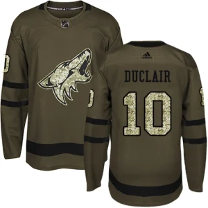 Youth Arizona Coyotes Anthony Duclair 10 Authentic Green Salute to Service