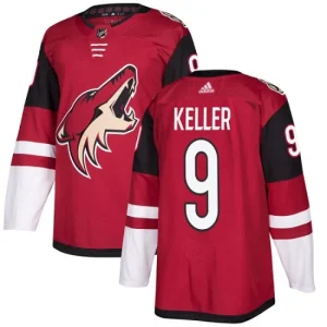 Youth Arizona Coyotes Clayton Keller 9 Authentic Burgundy Red Home