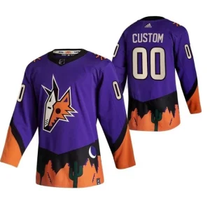 Youth Arizona Coyotes Pelipaita Custom 2022 Reverse Retro Purple Authentic