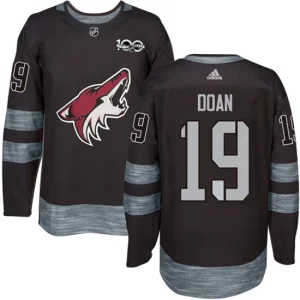 Youth Arizona Coyotes Shane Doan 19 Authentic Black 1917-2017 100th Anniversary