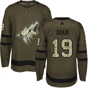 Youth Arizona Coyotes Shane Doan 19 Authentic Green Salute to Service