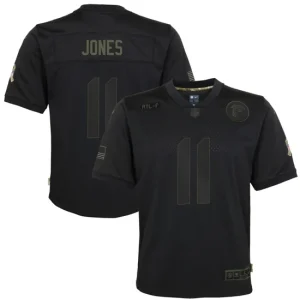 Youth Atlanta Falcons Julio Jones Nike Black 2020 Salute to Service Game Jersey