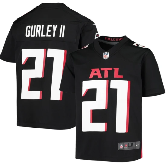 Youth Atlanta Falcons Todd Gurley II Nike Black Player Game Jersey