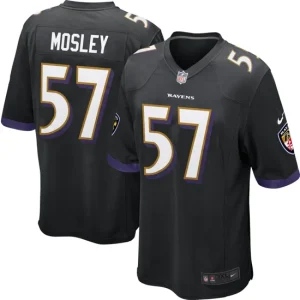 Youth Baltimore Ravens C.J. Mosley Nike Black Alternate Game Jersey